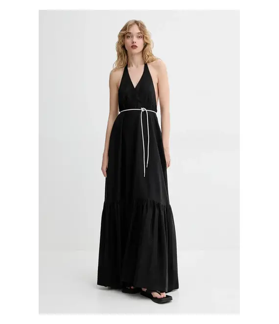 Φόρεμα Blugirl Blumarine χρώμα: μαύρο, RA5193.T2948