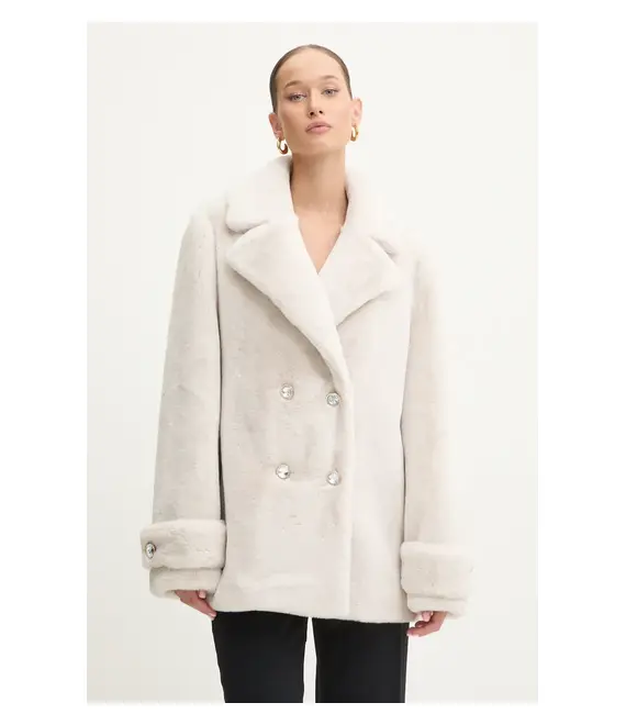 Παλτό Blugirl Blumarine χρώμα: γκρι, RF4035.E0885
