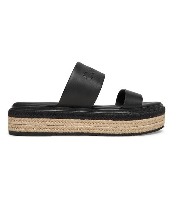 Εσπαντρίγιες Calvin Klein Flatform Wedge Slide - He HW0HW02374 Μαύρο