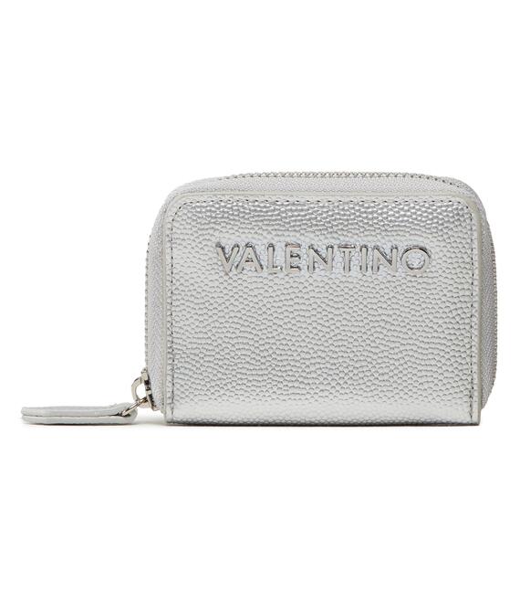 Μικρό Πορτοφόλι Γυναικείο Valentino Divina VPS1R4139G Ασημί