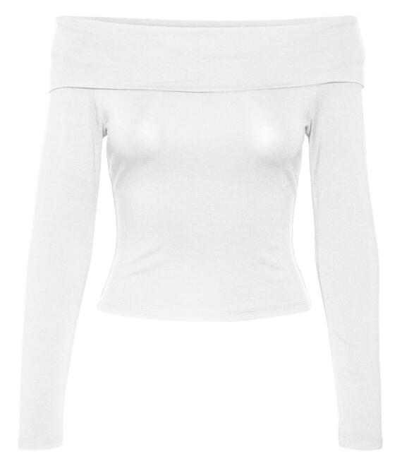 Μπλούζα μακρυμάνικη strapless AWARE 10324239 - Λευκό