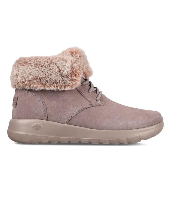 Μποτάκια Skechers On-The-Go Joy Plush Dreams 144042/DKTP Γκρι