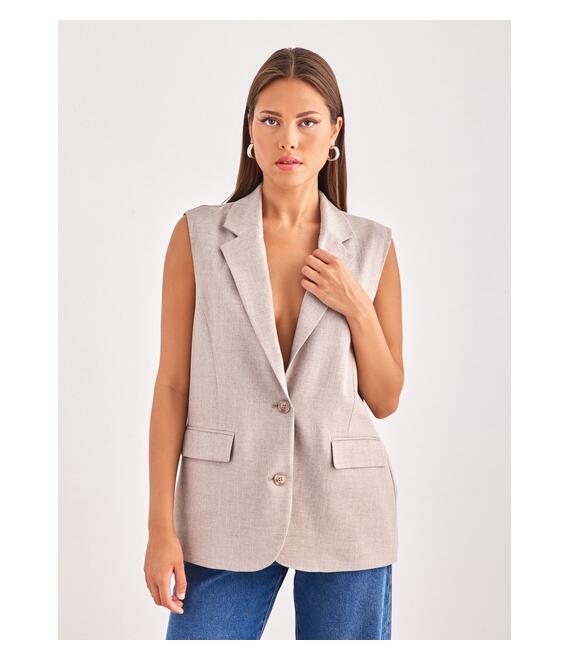 Oversize γιλέκο ONLY 15314265 - Τάουπε