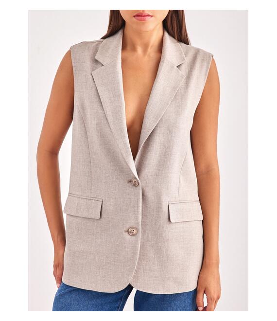 Oversize γιλέκο ONLY 15314265 - Τάουπε