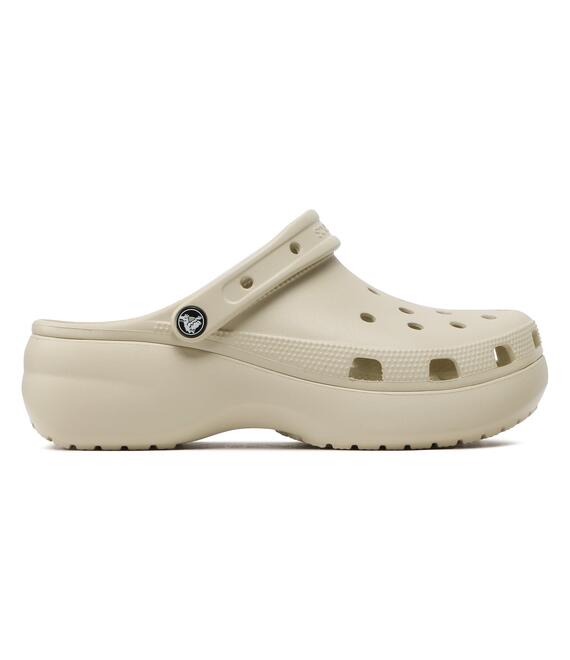 Παντόφλες Crocs Classic Platform Clog W 206750 Μπεζ