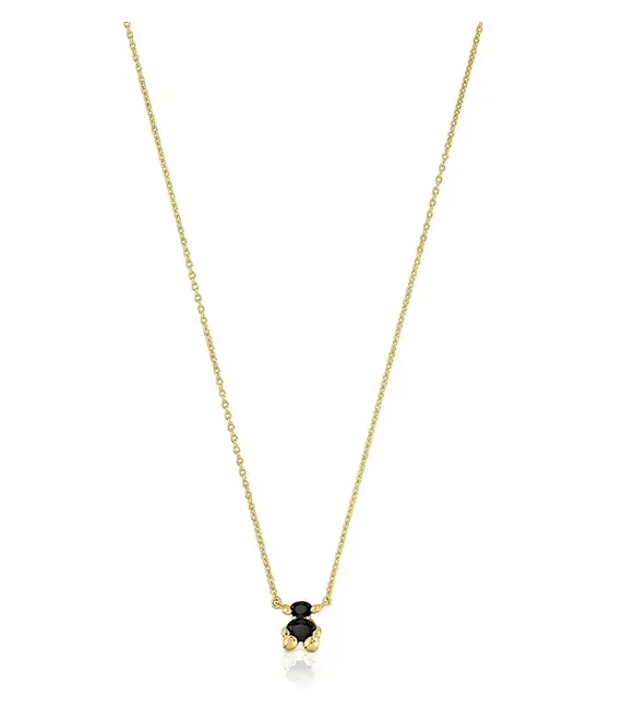 Κολιέ από επιχρυσωμένο ασήμι Tous Bold Bear Gem 1004225700