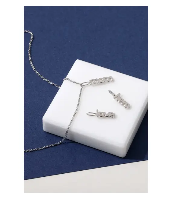 Ασημένιο μενταγιόν Design Letters 90302029MOM