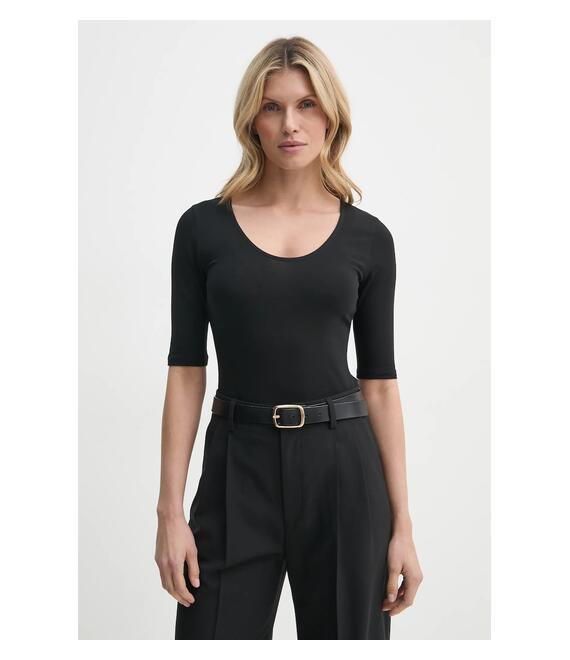 Μπλουζάκι Filippa K χρώμα: μαύρο, 28502