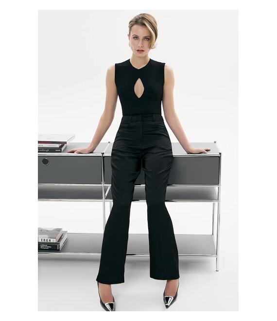 Κορμάκι Saint Body BODYSUIT SLEEVELESS WITH CUT χρώμα: μαύρο, SB.599
