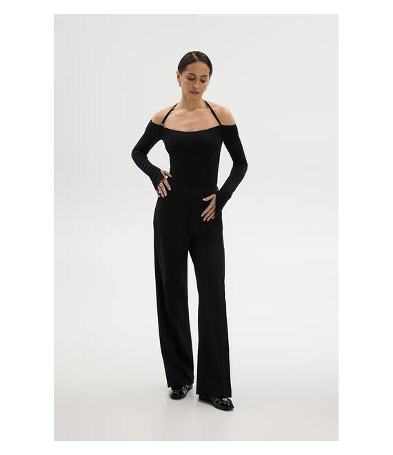 Κορμάκι Saint Body OFF SHOULDER NECK SNAP BODYSUIT χρώμα: μαύρο, SB.612