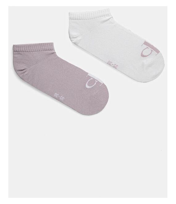 Κάλτσες Calvin Klein Jeans 2-pack χρώμα: μοβ, 701228815