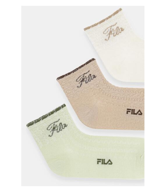 Κάλτσες Fila 3-pack χρώμα: μπεζ, F6787