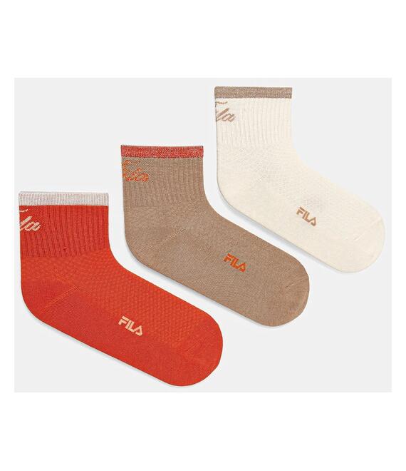 Κάλτσες Fila 3-pack χρώμα: πορτοκαλί, F6788
