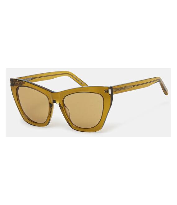 Γυαλιά ηλίου Saint Laurent χρώμα: καφέ, SL 214 KATE