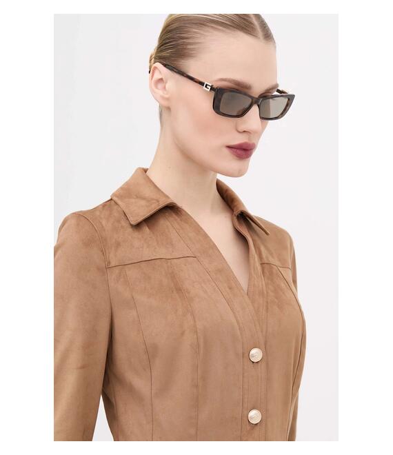 Γυαλιά ηλίου Gucci χρώμα: καφέ, GG1681S