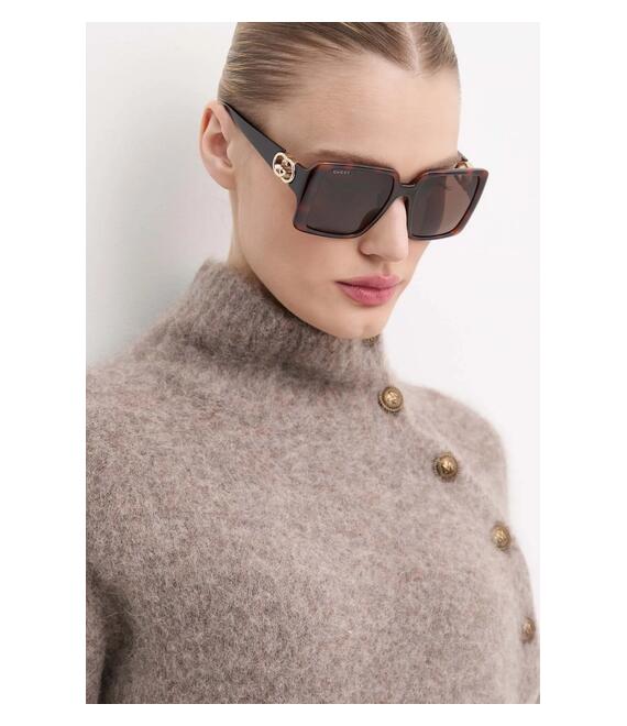 Γυαλιά ηλίου Gucci χρώμα: καφέ, GG1692S