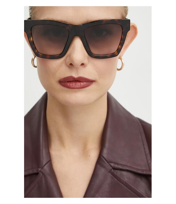 Γυαλιά ηλίου Gucci χρώμα: καφέ, GG1714S