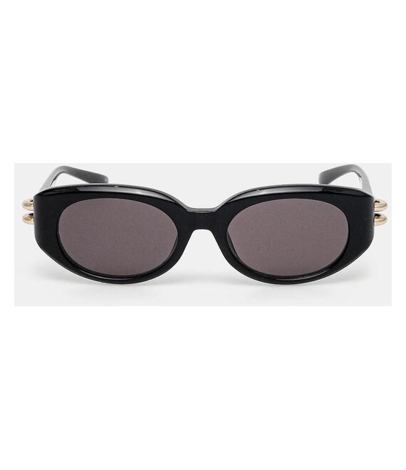 Γυαλιά ηλίου Alexander McQueen χρώμα: μαύρο, AM0469S