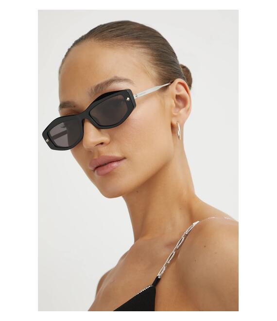 Γυαλιά ηλίου Alexander McQueen χρώμα: μαύρο, AM0482S