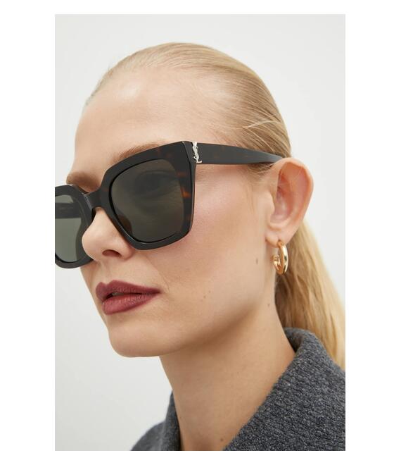 Γυαλιά ηλίου Saint Laurent χρώμα: καφέ, SL M143