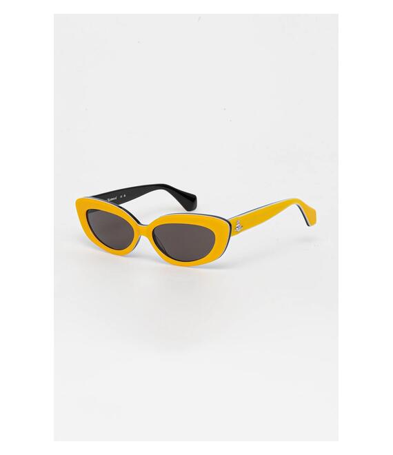 Γυαλιά ηλίου Vivienne Westwood Leicester χρώμα: κίτρινο, VW5098