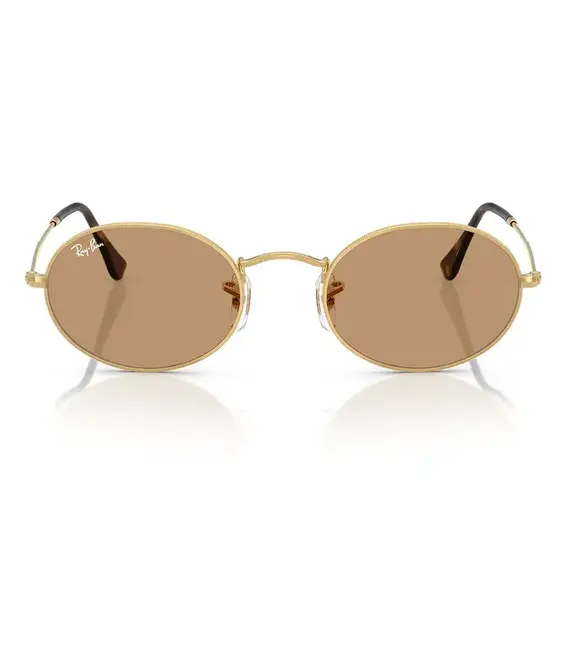 Γυαλιά ηλίου Ray-Ban OVAL χρώμα: μαύρο, 0RB3547