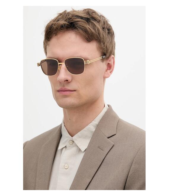 Γυαλιά Bottega Veneta χρώμα: χρυσαφί, BV1380S