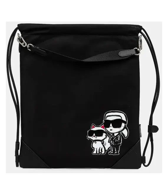 Τσάντα Karl Lagerfeld χρώμα: μαύρο, A2W30184