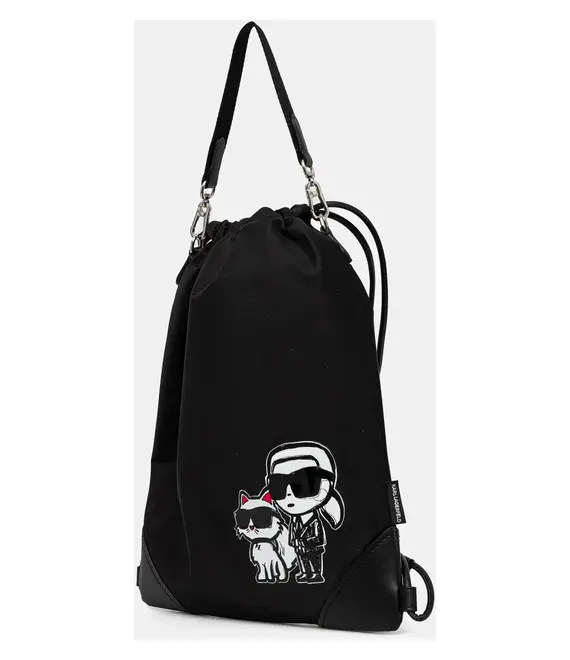 Τσάντα Karl Lagerfeld χρώμα: μαύρο, A2W30184