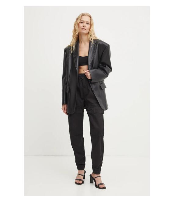 Βαμβακερό παντελόνι Diesel P-RIDE-Q3 TROUSERS χρώμα: μαύρο, A17383.0NJBP