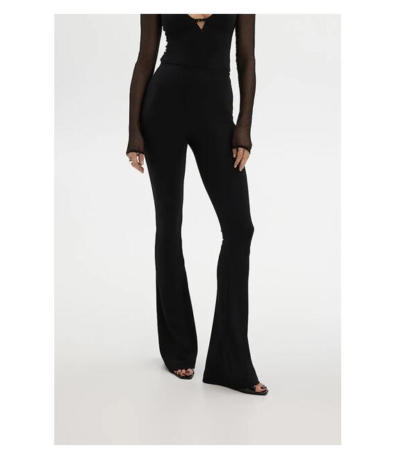 Παντελόνι Saint Body HIGH RISE FLARED PANTS χρώμα: μαύρο, SB.602