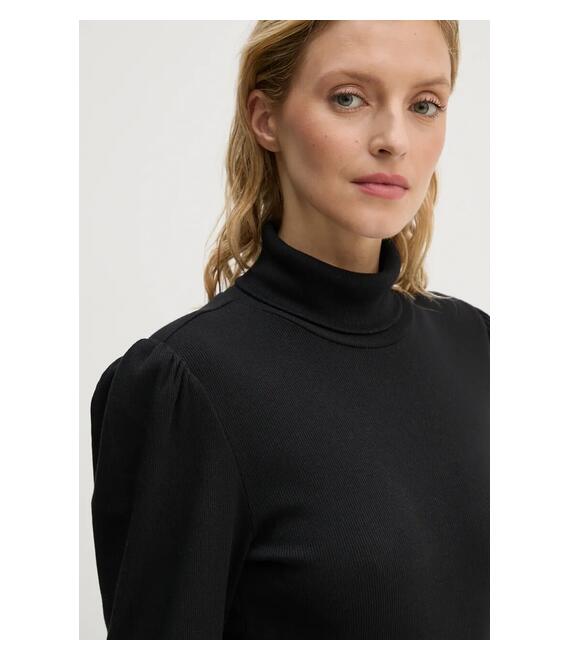 Longsleeve Gestuz χρώμα: μαύρο, 10909317