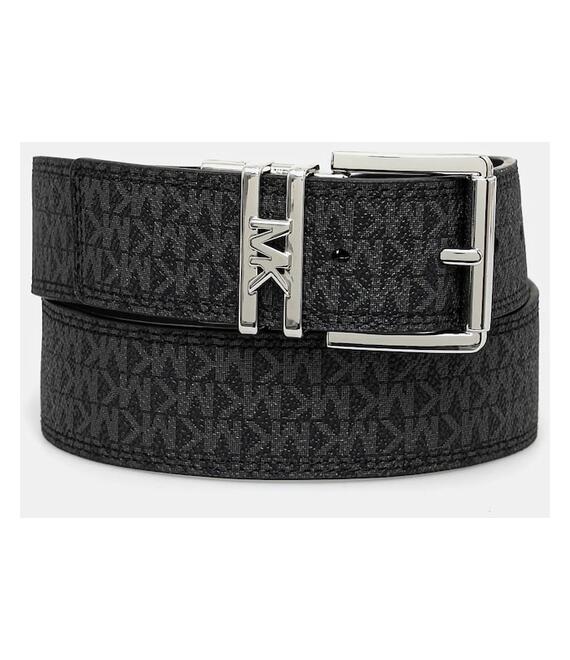 Αναστρέψιμη δερμάτινη ζώνη MICHAEL Michael Kors χρώμα: καφέ