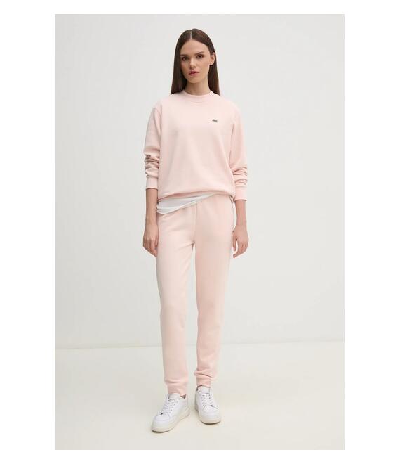 Παντελόνι φόρμας Lacoste χρώμα: ροζ