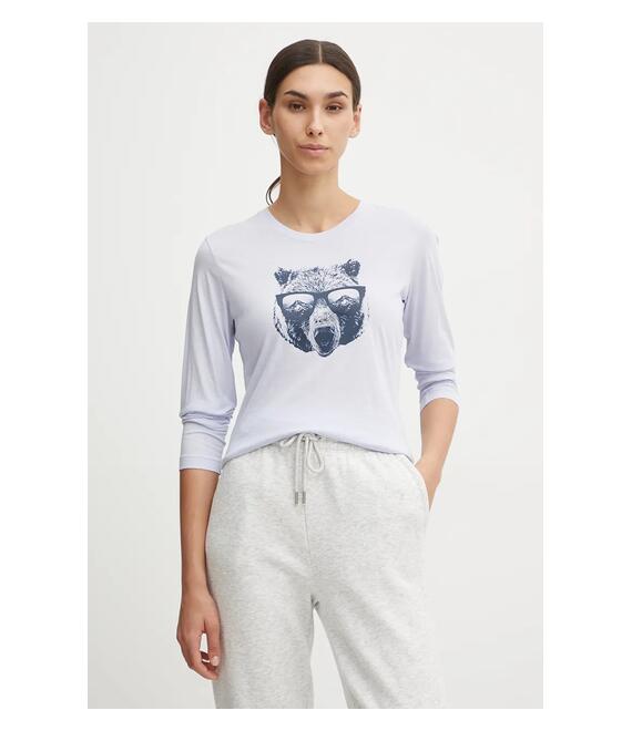 Longsleeve Columbia χρώμα: μοβ