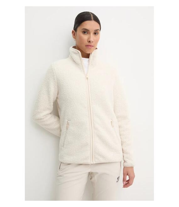 Αθλητική μπλούζα Jack Wolfskin High Curl χρώμα: μπεζ, 1708732