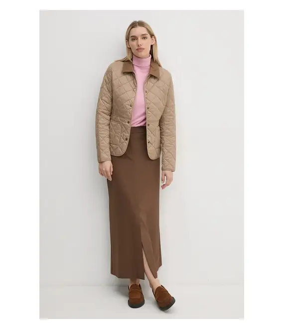 Μπουφάν Barbour χρώμα: μπεζ