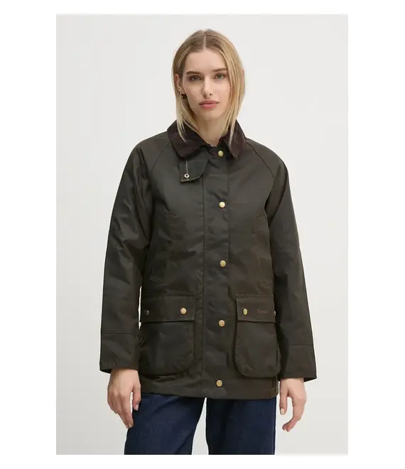 Βαμβακερό μπουφάν Barbour χρώμα: πράσινο