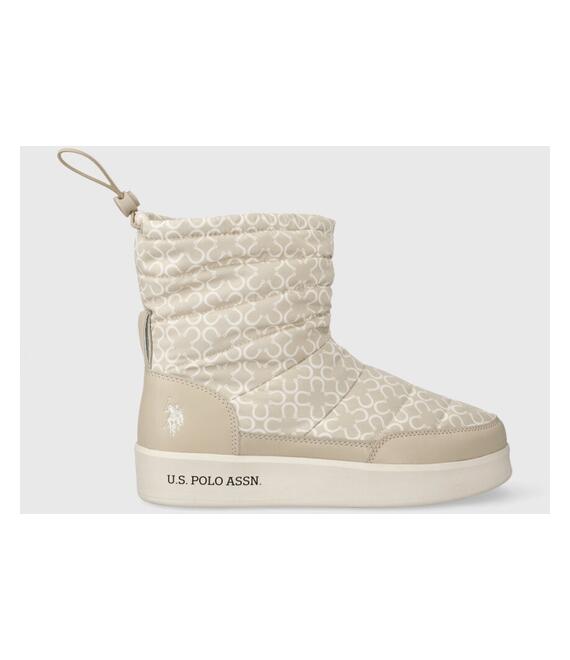 Μπότες χιονιού U.S. Polo Assn. VEGY χρώμα: μπεζ, VEGY006W/CNY1