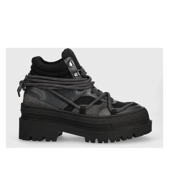 Αθλητικά Tommy Jeans TJW HYBRID BOOT χρώμα: μαύρο, EN0EN02338 F3EN0EN02338