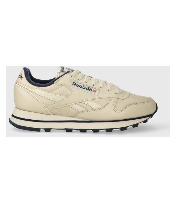 Δερμάτινα αθλητικά παπούτσια Reebok χρώμα: μπεζ