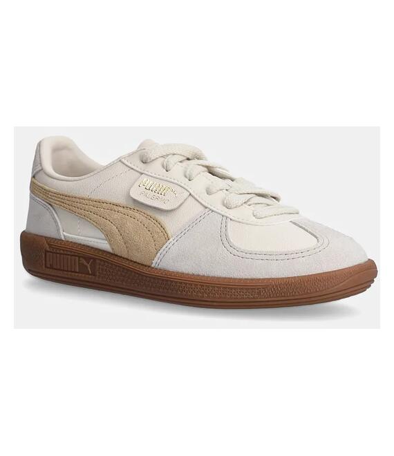 Δερμάτινα αθλητικά παπούτσια Puma Palermo χρώμα: μπεζ, 396464