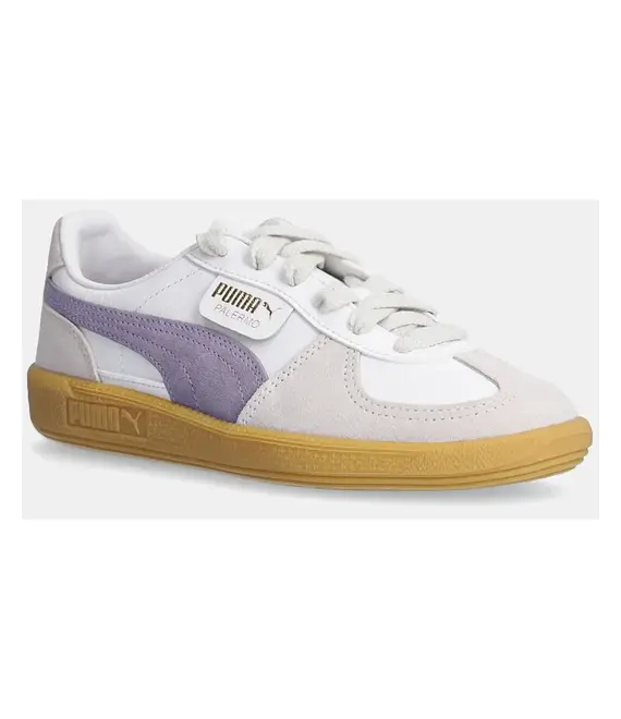 Δερμάτινα αθλητικά παπούτσια Puma Palermo χρώμα: μοβ, 396464