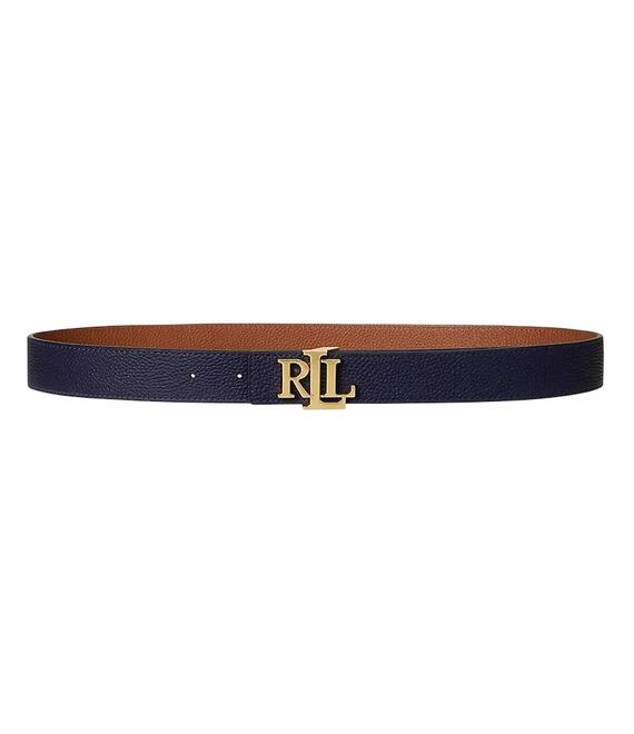 Αναστρέψιμη δερμάτινη ζώνη Lauren Ralph Lauren χρώμα: πολύχρωμο, 412912039