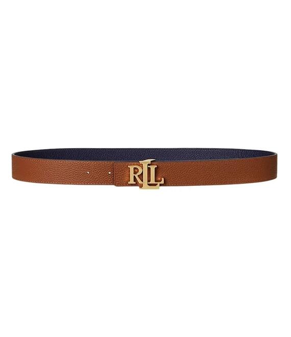 Αναστρέψιμη δερμάτινη ζώνη Lauren Ralph Lauren χρώμα: πολύχρωμο, 412912039