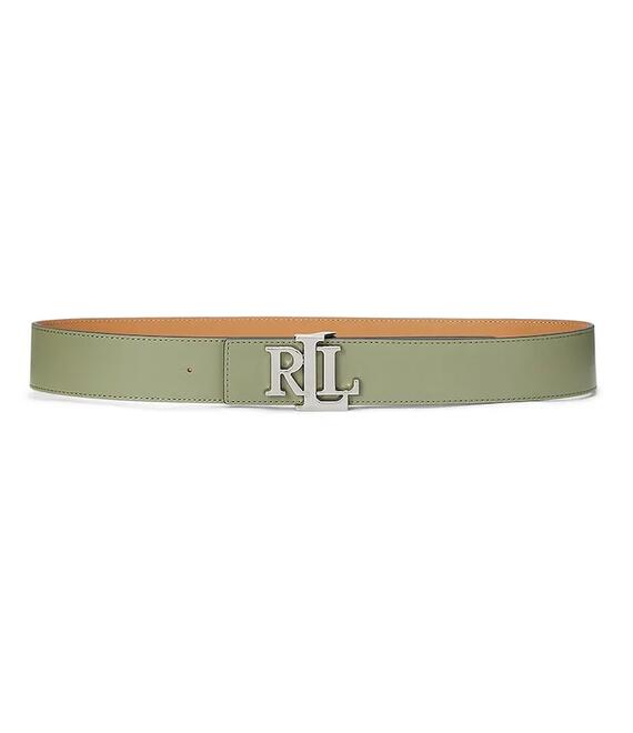 Δερμάτινη ζώνη Lauren Ralph Lauren χρώμα: πράσινο, 412912041