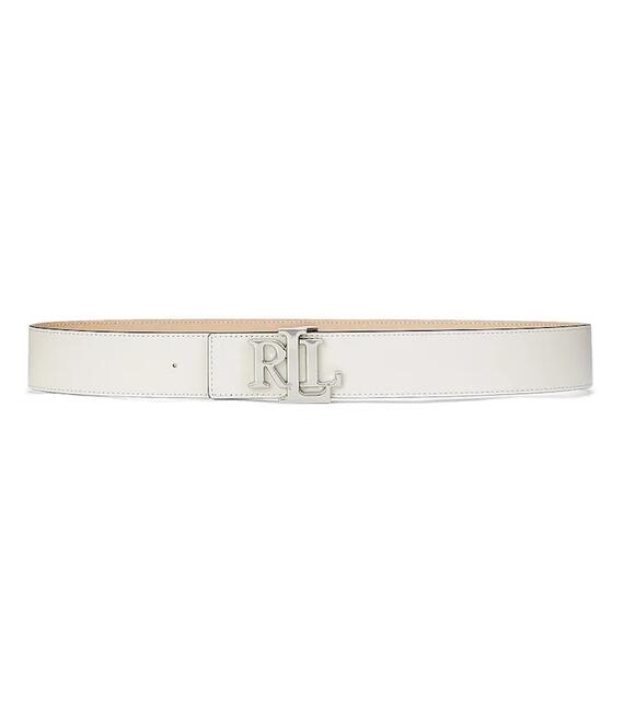 Δερμάτινη ζώνη Lauren Ralph Lauren χρώμα: μπεζ, 412912041