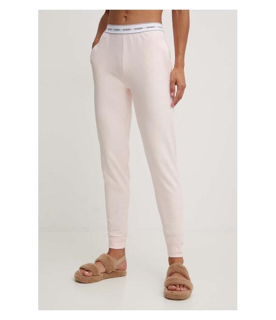 Παντελόνι lounge Guess χρώμα: ροζ, O3YB00 KBS91