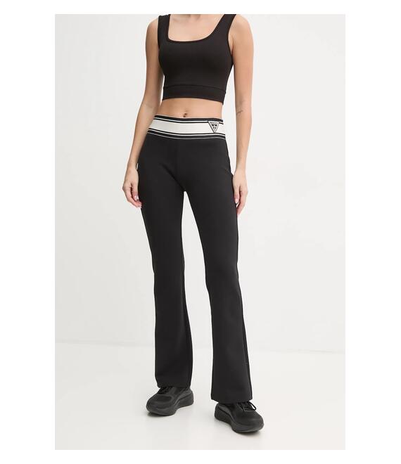 Παντελόνι φόρμας Guess χρώμα: μαύρο