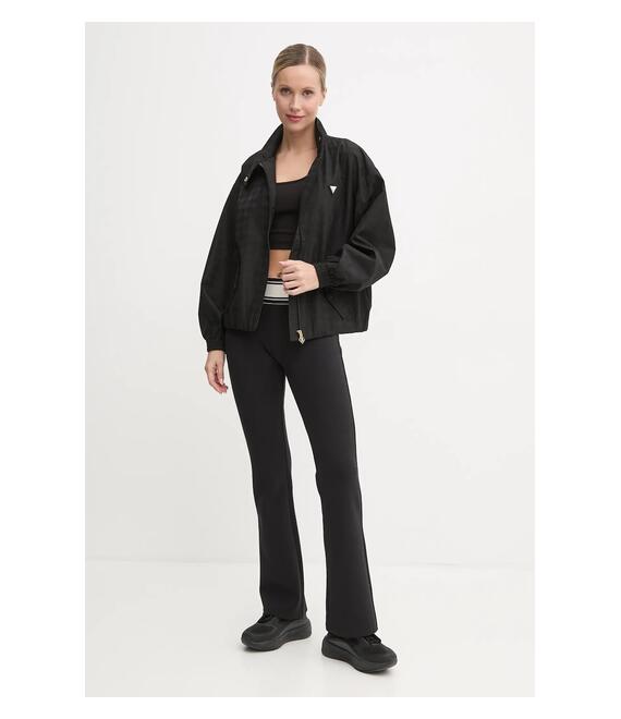 Παντελόνι φόρμας Guess χρώμα: μαύρο